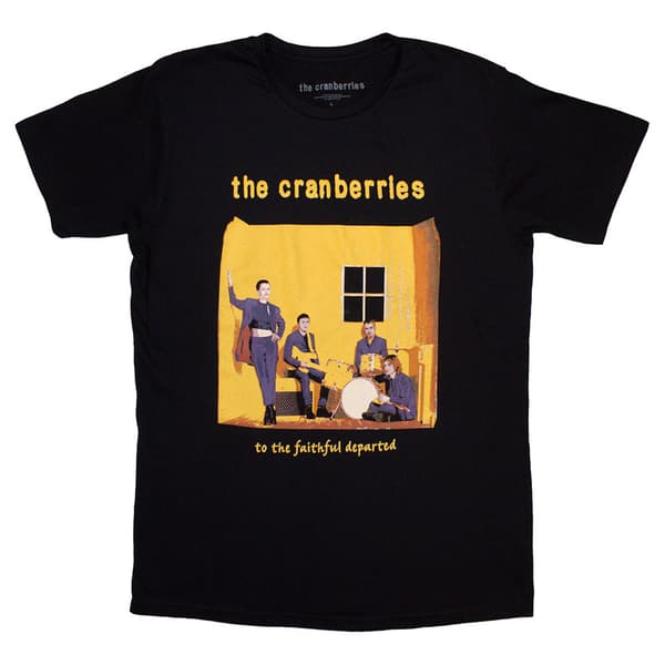 The Cranberries Faithfully Departed Cover T Shirt Black XL
