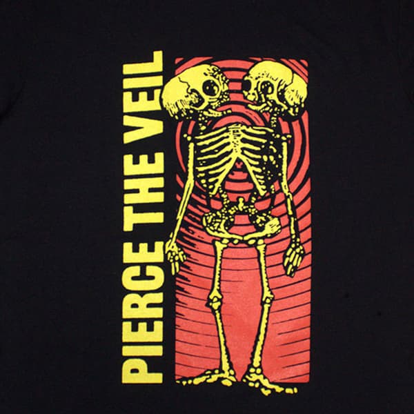 Pierce The Veil Wavy Skeleton T Shirt