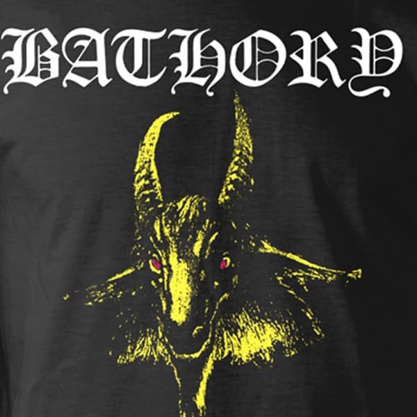 Bathory Goat Band Logo Long Sleeve T Shirt