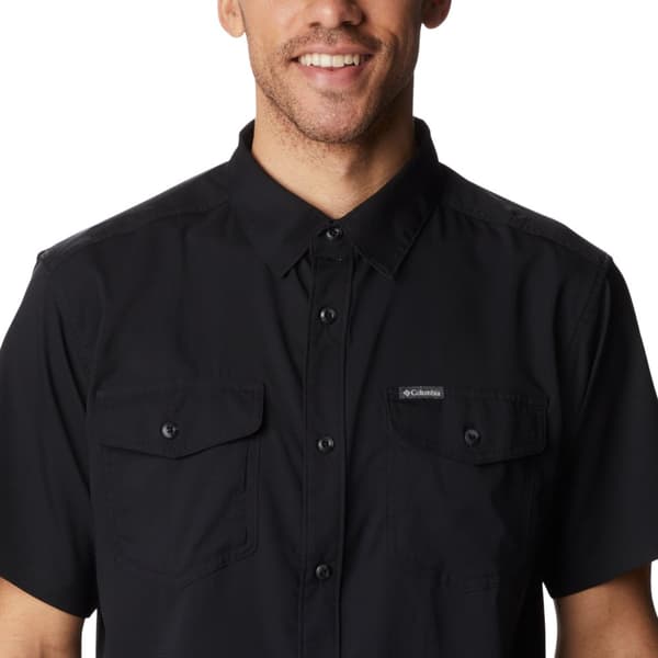 Columbia Utilizer II Solid Short Sleeve Shirt 1577762011, Mand, Skjorter, Sort