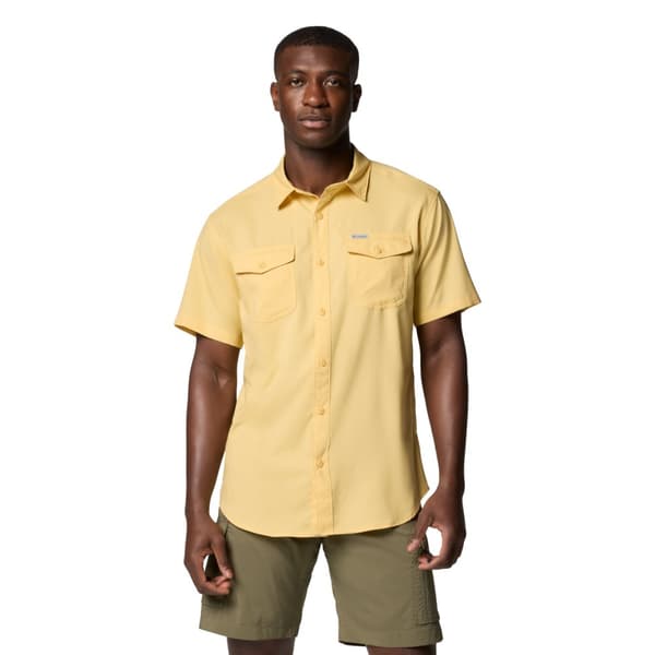 Columbia Utilizer II Solid Short Sleeve Shirt 1577762715, Man, Skjortor, Gul Yellow M