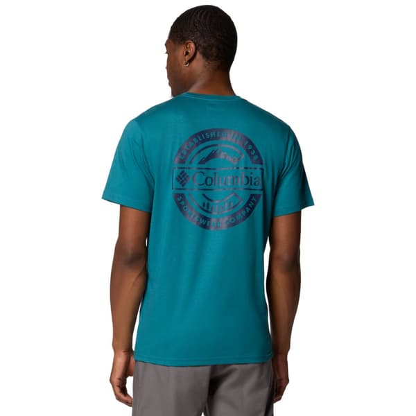Columbia Rapid Ridge Back Graphic Tee II 1934824364, Mand, T-shirt, Grøn