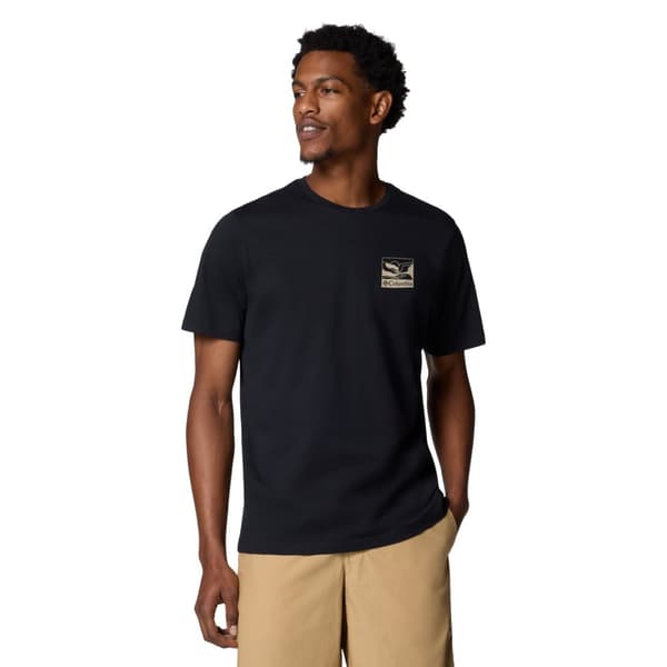 Columbia Explorers Canyon Back SS Tee 2036451003, Man, T-shirt, Svart