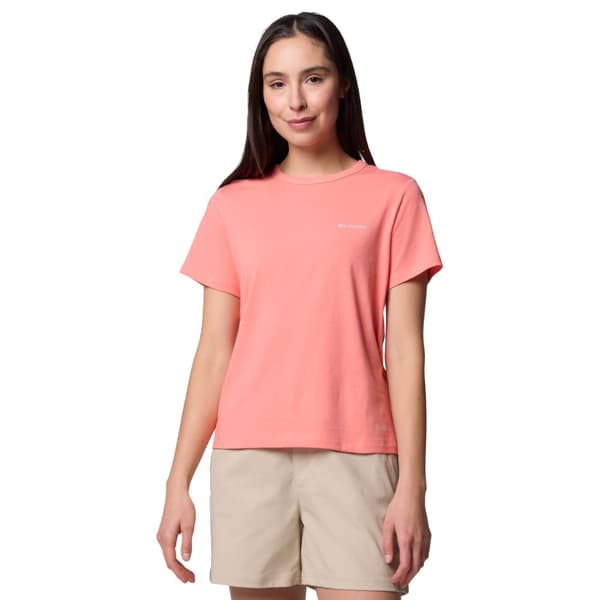 Columbia Sun Trek W SS II Tee 2119711685, Kvinna, T-shirt, Rosa