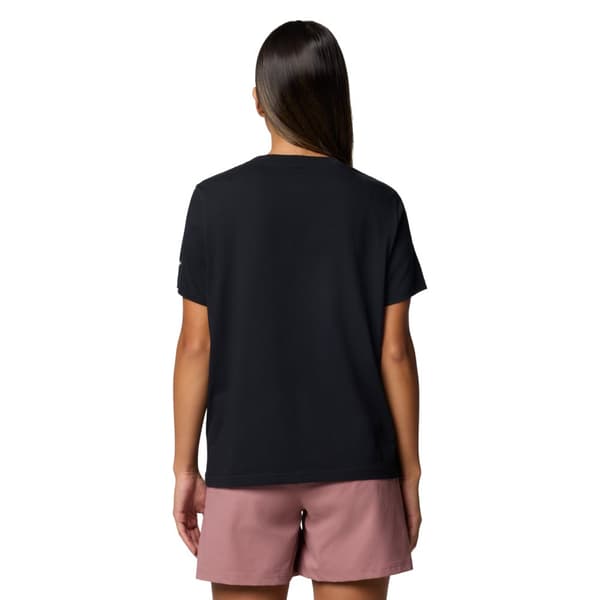 Columbia Rolling Bend Graphic SS Tee 2120021011, Kvinde, T-shirt, Sort