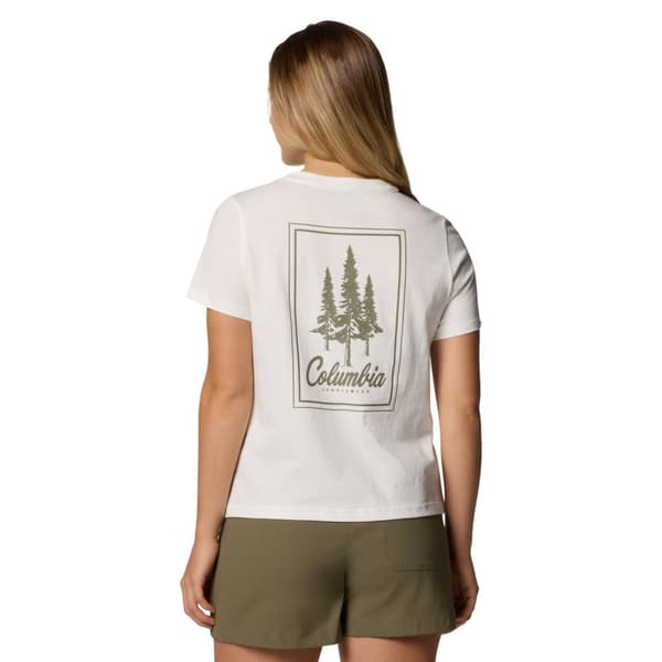 Columbia Rolling Bend Graphic SS Tee 2120021126, Kvinna, T-shirt, Beige