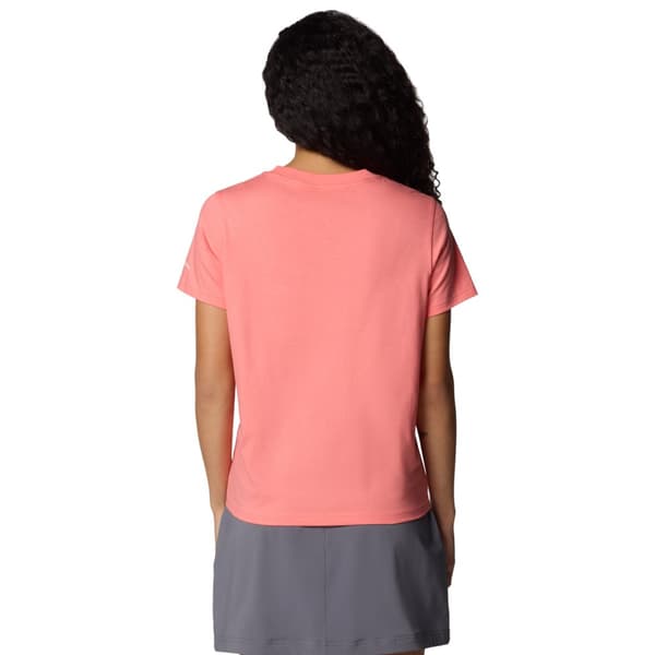 Columbia Rolling Bend Graphic SS Tee 2120021686, Kvinde, T-shirt, Lyserød