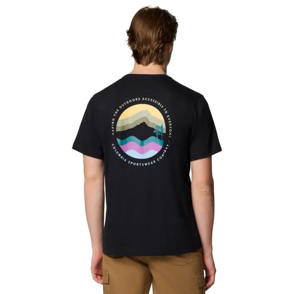 Columbia Kettle River Outdoor Tee 2120411010, Mand, T-shirt, Sort