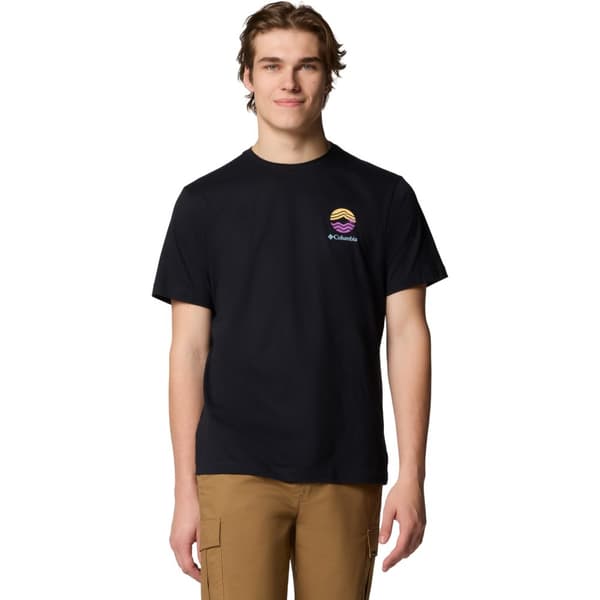 Columbia Kettle River Outdoor Tee 2120411010, Mand, T-shirt, Sort