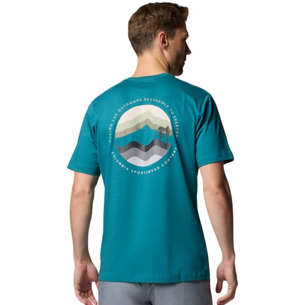 Columbia Kettle River Outdoor Tee 2120411364, Mand, T-shirt, Grøn