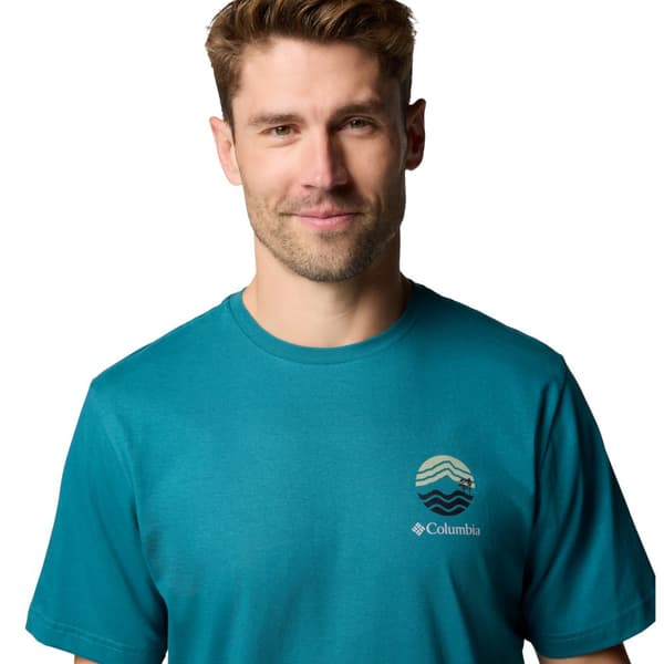 Columbia Kettle River Outdoor Tee 2120411364, Mand, T-shirt, Grøn