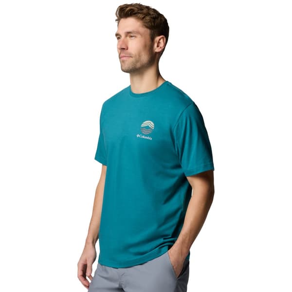 Columbia Kettle River Outdoor Tee 2120411364, Mand, T-shirt, Grøn