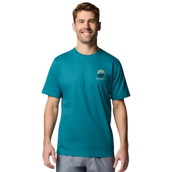 Columbia Kettle River Outdoor Tee 2120411364, Mand, T-shirt, Grøn