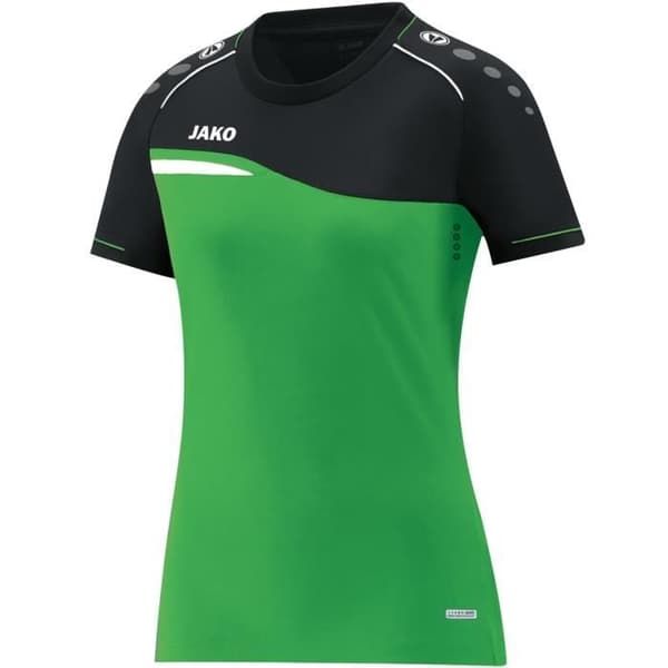 T-shirt dam - Jako - Competition 2.0 - Ljusgrön/svart - Korta ärmar - Andas