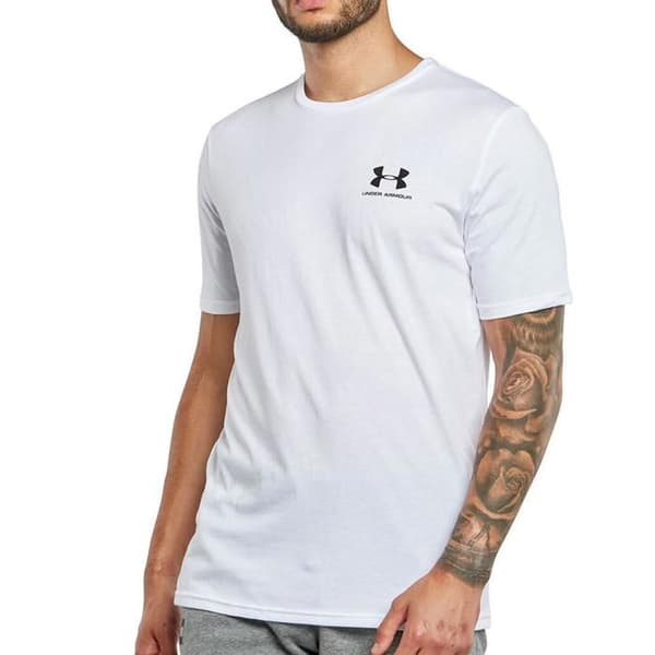 T-shirt - Under Armour - Sportstyle Vänster Bröst - Kortärmad - Vit - Multisport