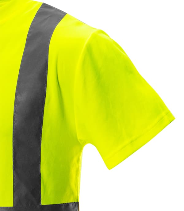 Advarsel T-shirt, gul, størrelse XXL