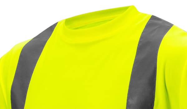Advarsel T-shirt, gul, størrelse XXL