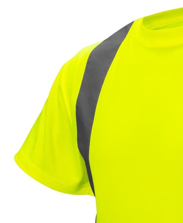 Advarsel T-shirt, gul, størrelse XXL