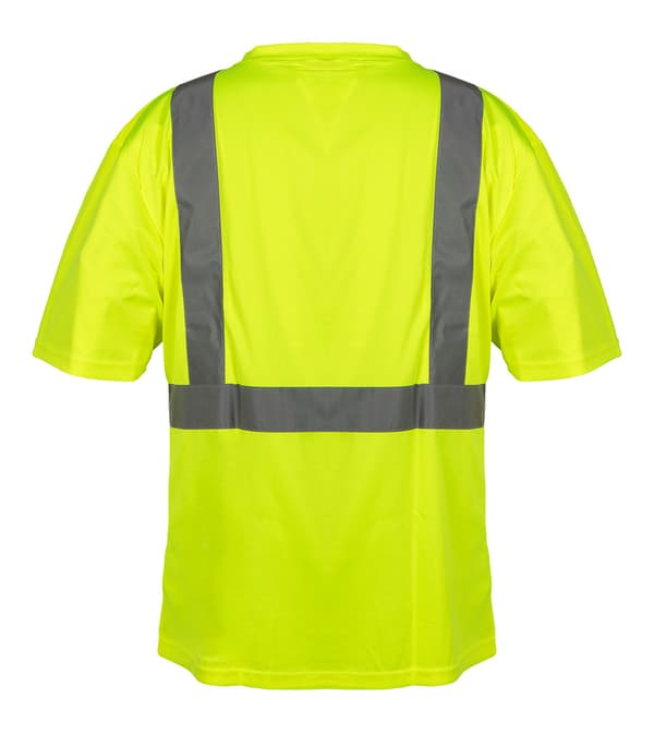 Advarsel T-shirt, gul, størrelse XXL