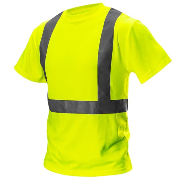 Advarsel T-shirt, gul, størrelse XXL