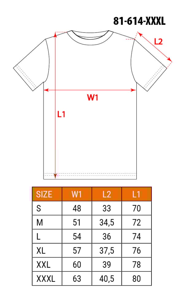 PREMIUM toiminnallinen T-paita, koko XXXL