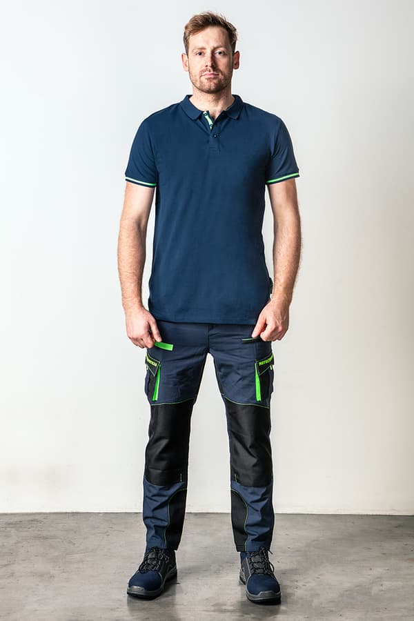 Motosynthesis polo shirt, 100% bomuld pique, størrelse L