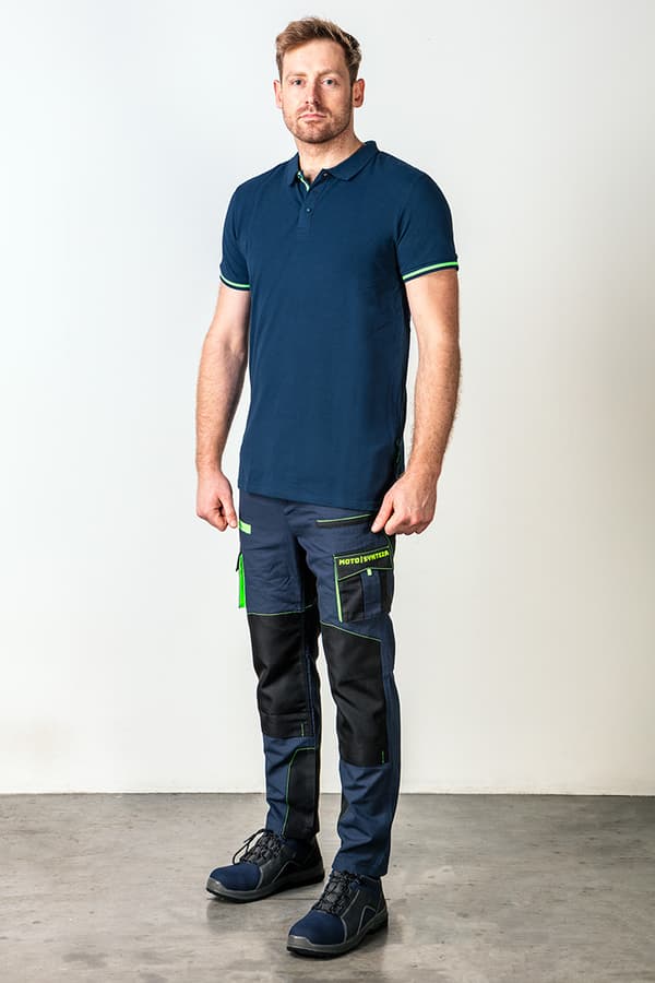 Motosynthesis polo shirt, 100% bomuld pique, størrelse L