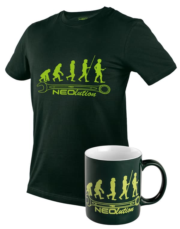 T-shirt med tryk, NEOlution, størrelse L