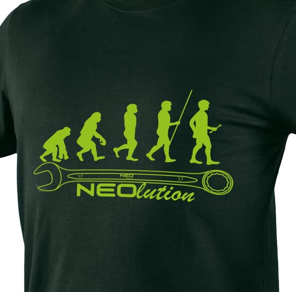 T-shirt med tryk, NEOlution, størrelse L