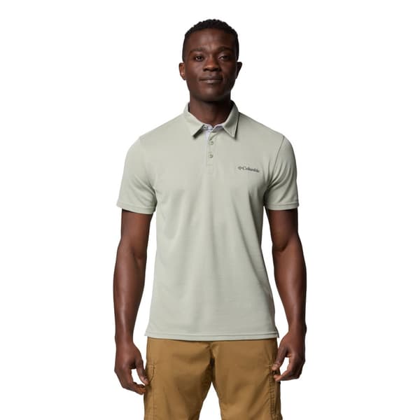 Columbia Nelson Point Polo 1772721347, Man, T-shirt, Grön