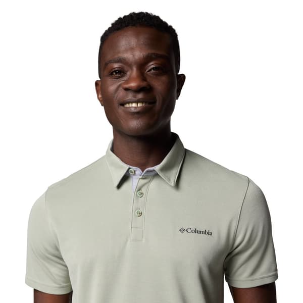 Columbia Nelson Point Polo 1772721347, Man, T-shirt, Grön
