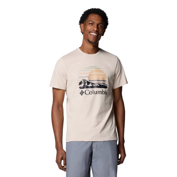Columbia Path Lake II Graphic Tee 1934814281, Man, T-shirt, Beige