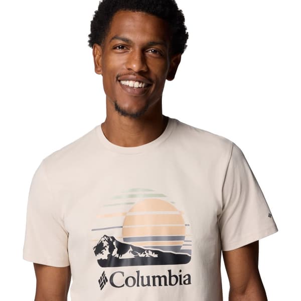 Columbia Path Lake II Graphic Tee 1934814281, Man, T-shirt, Beige