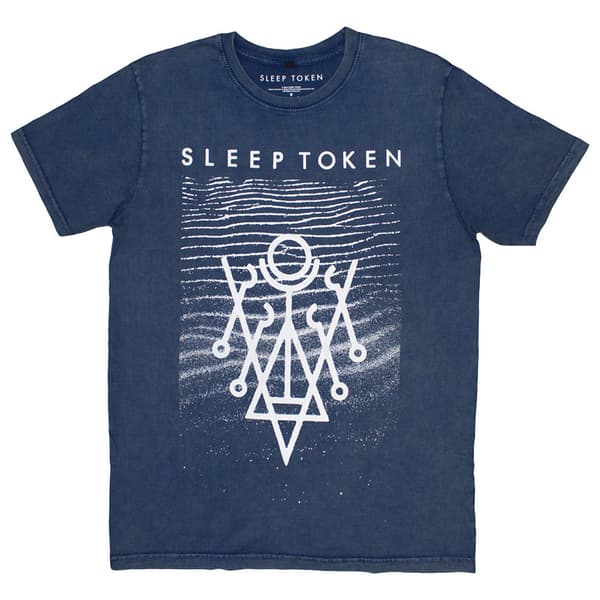 Sleep Token Give Logo Stone Wash T Shirt Blue XL
