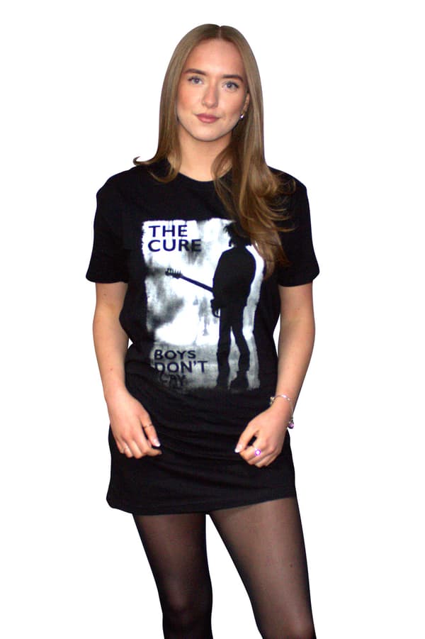 The Cure Boys Dont Cry Black And White T Shirt Dress