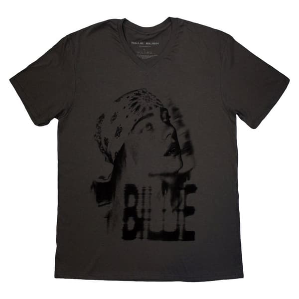 Billie Eilish Tonal Bandana Photo V Neck T Shirt