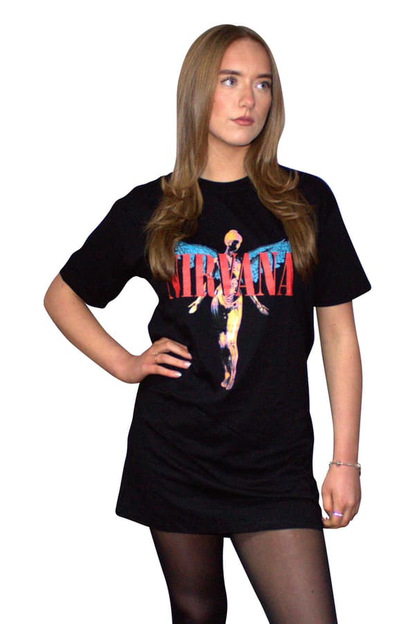 Nirvana Angelic Band Logo T Shirt Dress