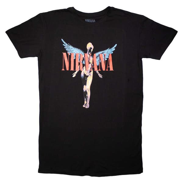 Nirvana Angelic Band Logo T Shirt Dress