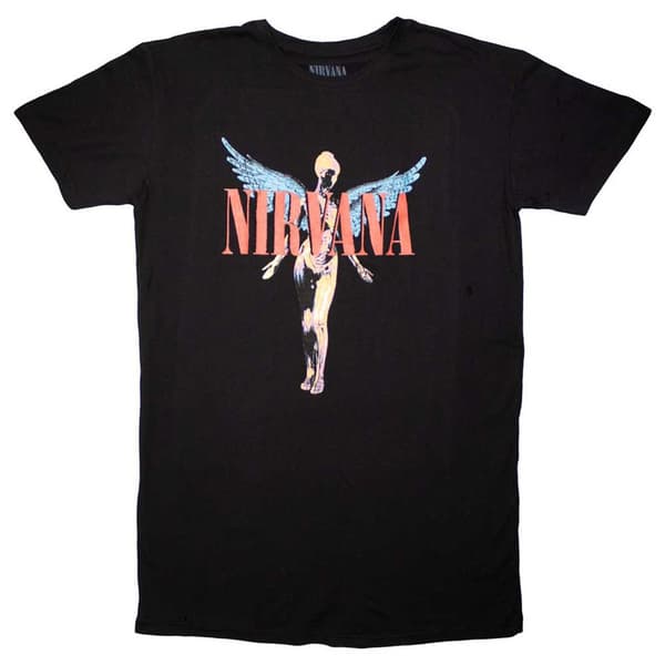 Nirvana Angelic Band Logo T Shirt Dress