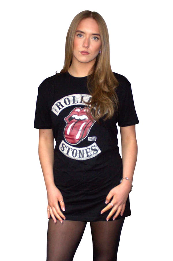 The Rolling Stones Tour 78 T Shirt Dress Black M