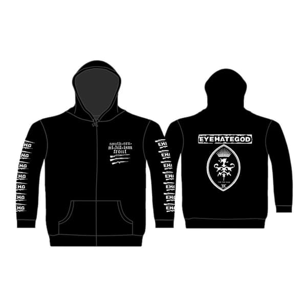 EYEHATEGOD  ZIPPED HOODIE - SOUTHERN NIHILISM FRONT XX-Large