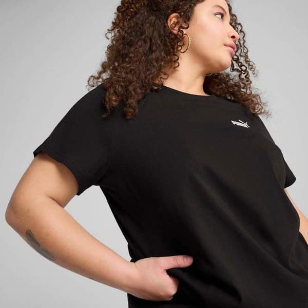 T-shirt Puma Ess Litet Logotv-shirt - Svart