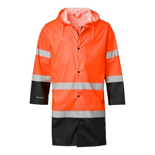 181 Rain Coat Hi-Vis Fluorescent orange/black Unisex