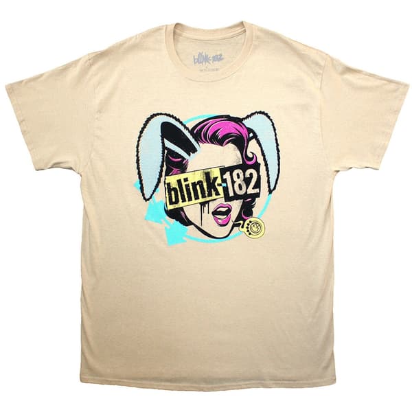 Blink-182 Unisex T-Shirt: Blind Date (Sand) (Large)