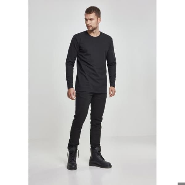 T-shirt - Urban Classic - Långärmad - Svart - 95% Bomull - Bekväm och Stretchig