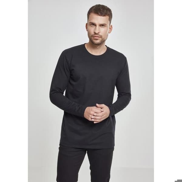 T-shirt - Urban Classic - Långärmad - Svart - 95% Bomull - Bekväm och Stretchig