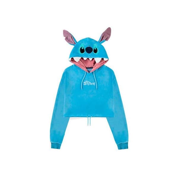 Sweat Crop Top Kvinna - Lilo &amp; Stitch - Stitch Storlek Xs