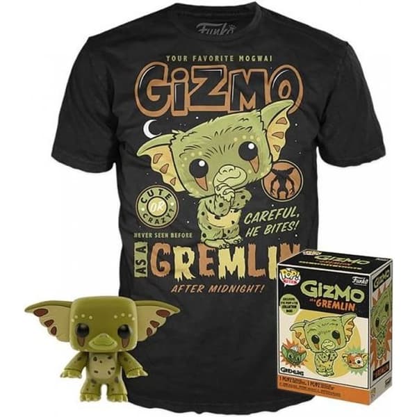 Funko - Gremlins - Set med figur och T-Shirt POP! & Tee Gizmo heo Exclusive - (L)