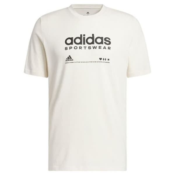 T-Shirt - Adidas - M Lounge Tee - 100% Bomull - Korta Ärmar - Normal Passform