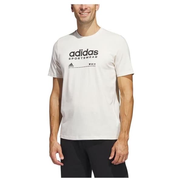T-Shirt - Adidas - M Lounge Tee - 100% Bomull - Korta Ärmar - Normal Passform
